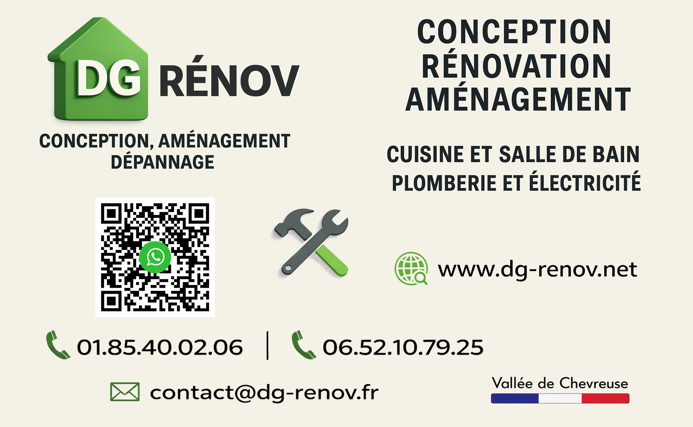 Carte de visite DG Rénov